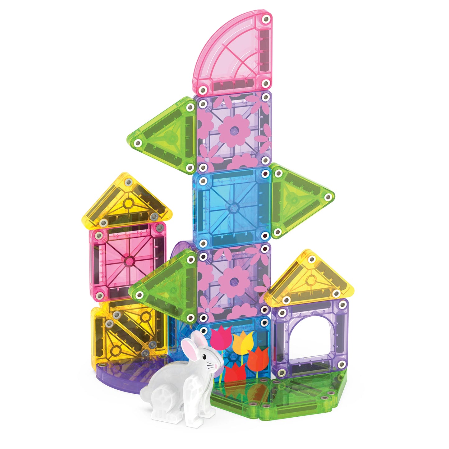 MAGNA-TILES MicroMAGS Travel Spring Garden