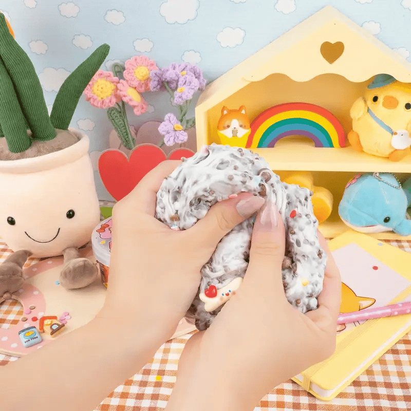 Cocoa Kibbles Crunchy Kawaii Slime