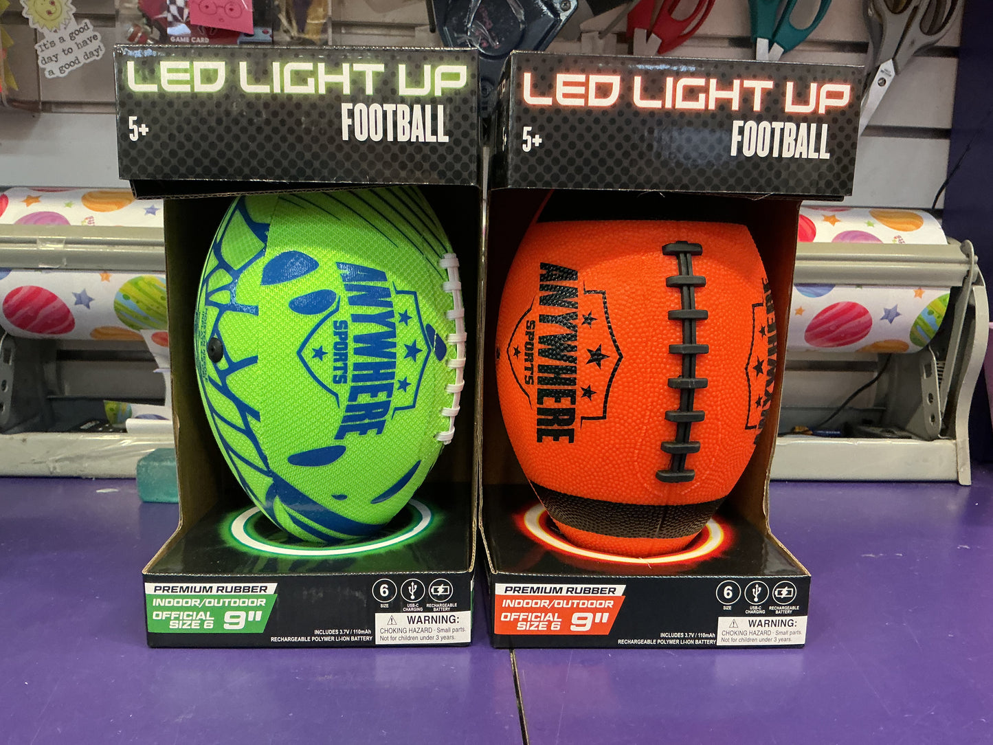 Anywhere Light up Football Orange
