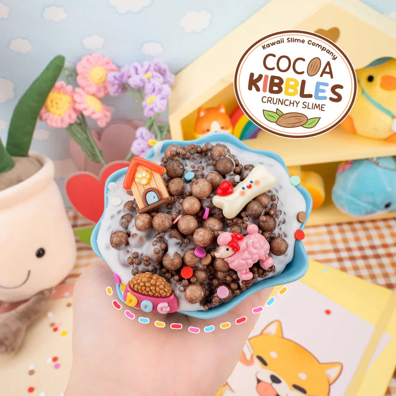 Cocoa Kibbles Crunchy Kawaii Slime