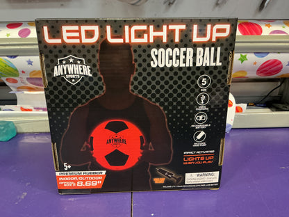 Anywhere Light up Soccer Ball Orange