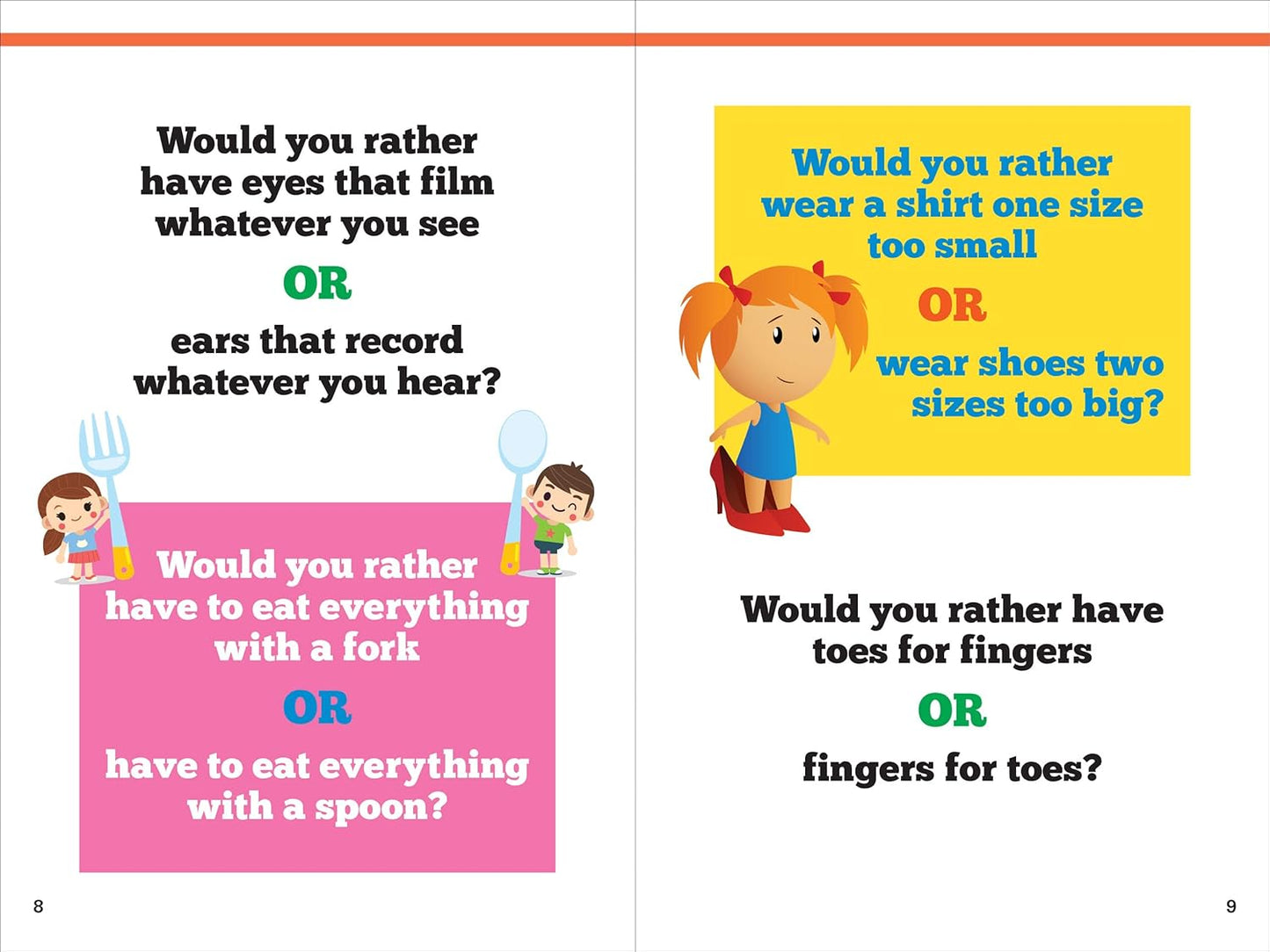 Would you Rather Pick this or that weird wacky or Downright Gross answer