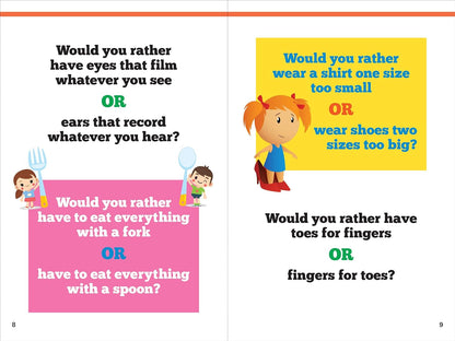 Would you Rather Pick this or that weird wacky or Downright Gross answer