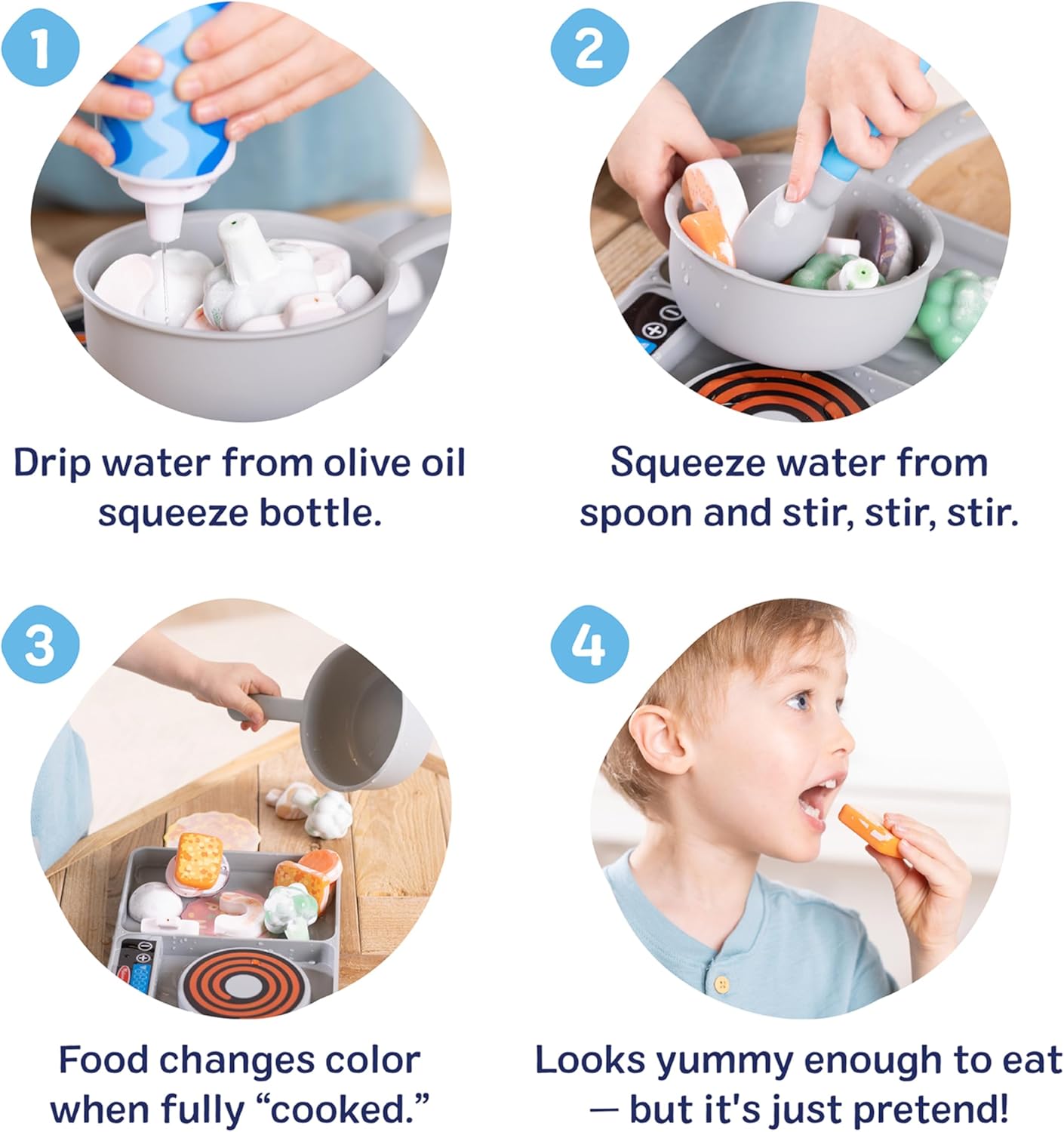 Simmer and Stir stove top play set