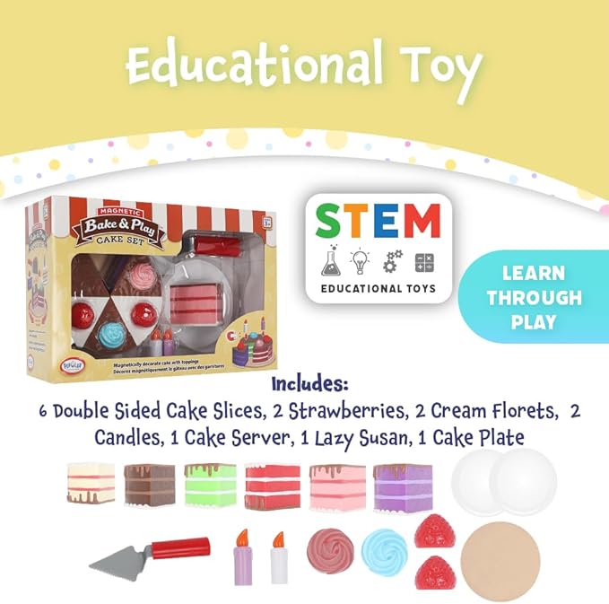 Magnetic Bake and Play Cake Set
