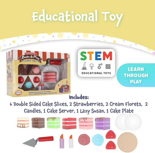 Magnetic Bake and Play Cake Set