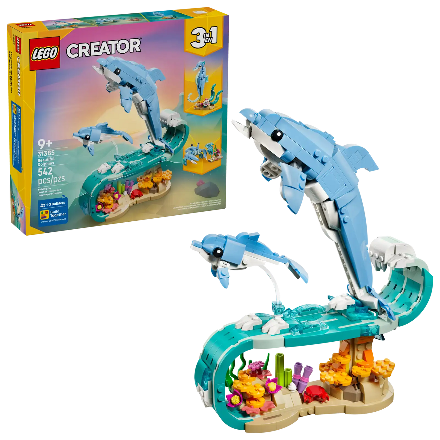 LEGO Sea Animals Beautiful Dolphins