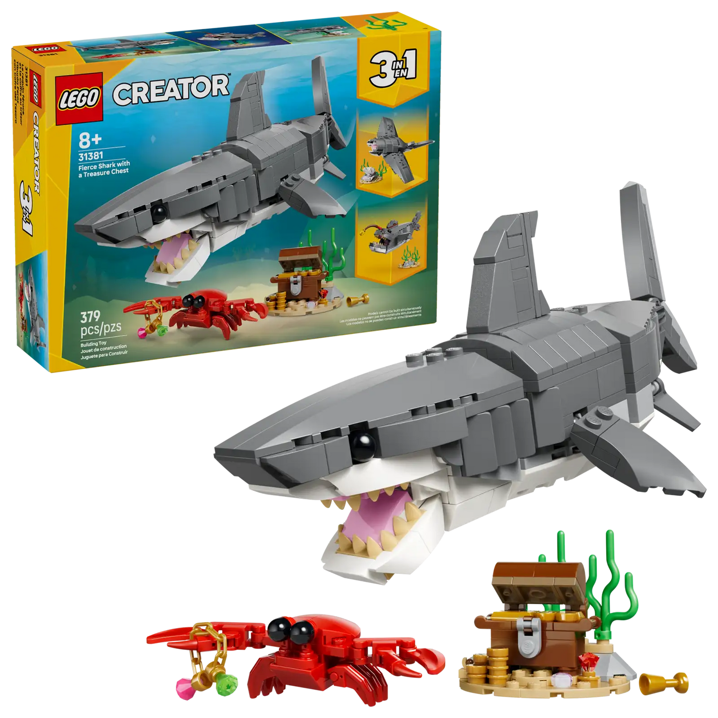 LEGO Fierce Shark with a treasure Chest