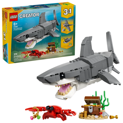 LEGO Fierce Shark with a treasure Chest
