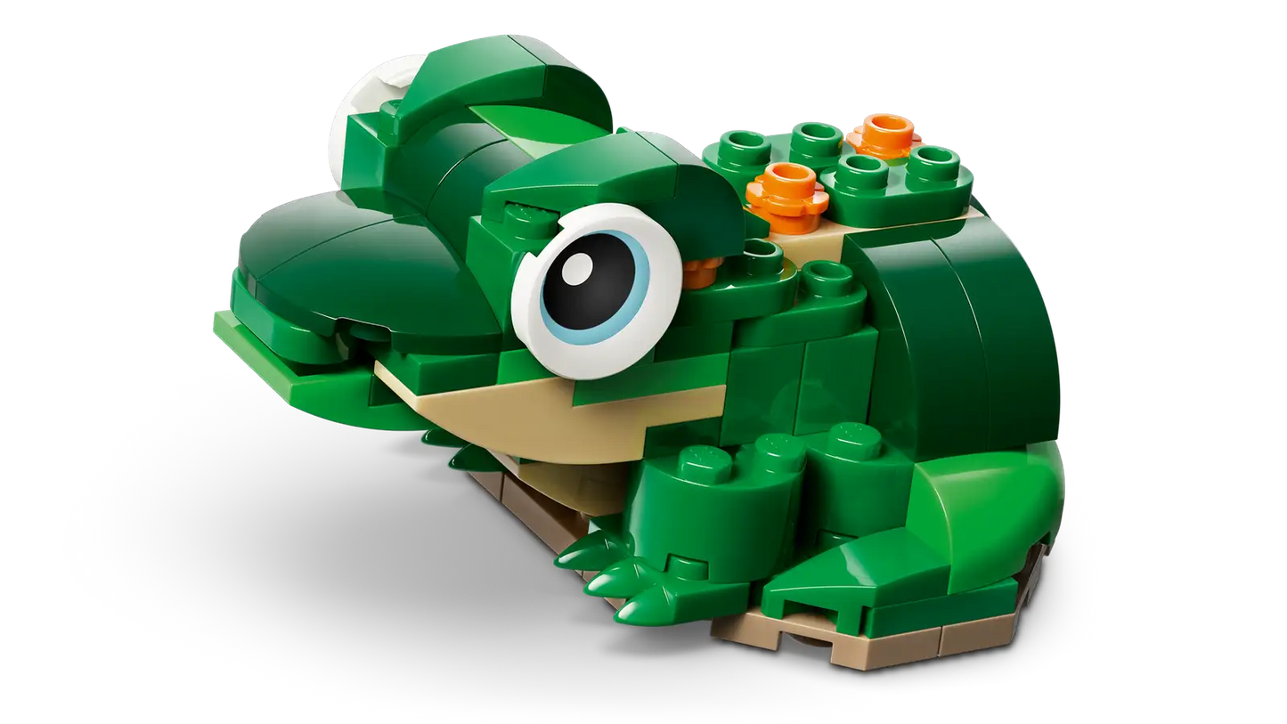LEGO Turtle with a Water Lily Flower