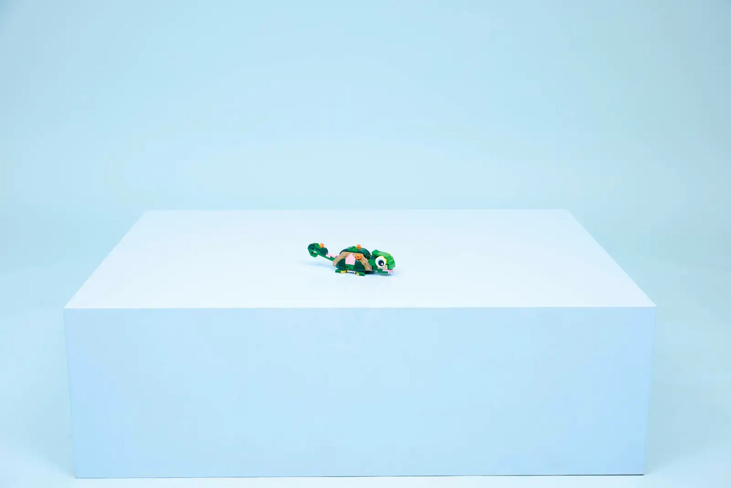 LEGO Turtle with a Water Lily Flower