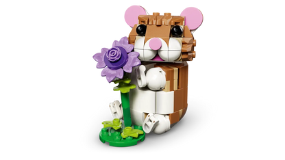 LEGO Cute Hamster with a Flower