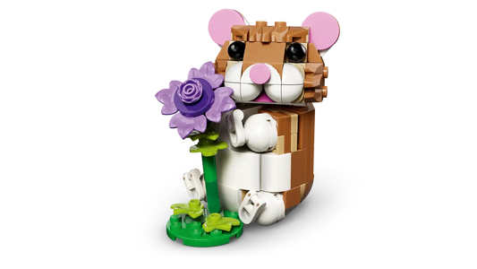 LEGO Cute Hamster with a Flower