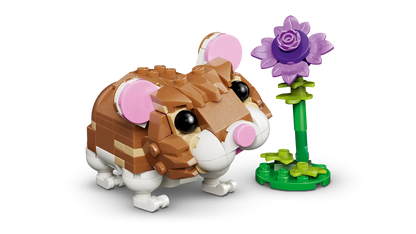 LEGO Cute Hamster with a Flower