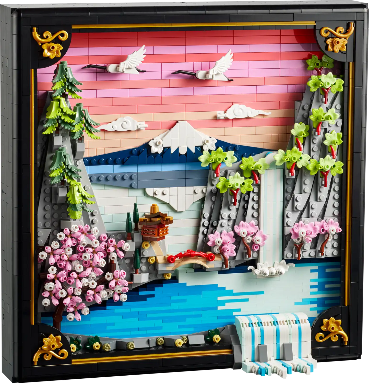 LEGO Japanese Cherry Blossom Landscape