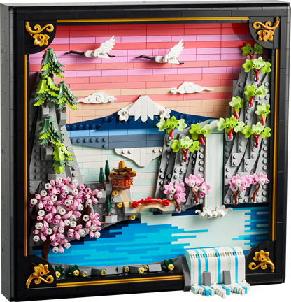 LEGO Japanese Cherry Blossom Landscape