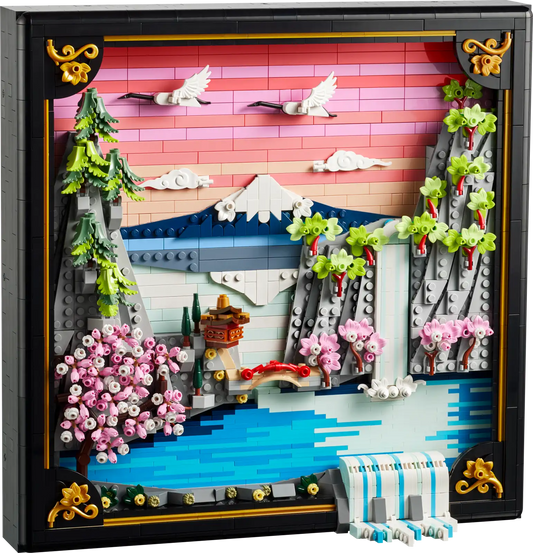 LEGO Japanese Cherry Blossom Landscape