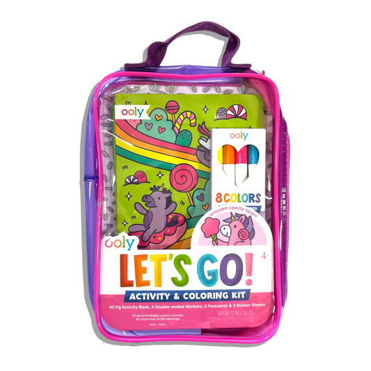 Lets Go Activity and Coloring Kit Unicorn Candy Town