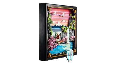 LEGO Japanese Cherry Blossom Landscape
