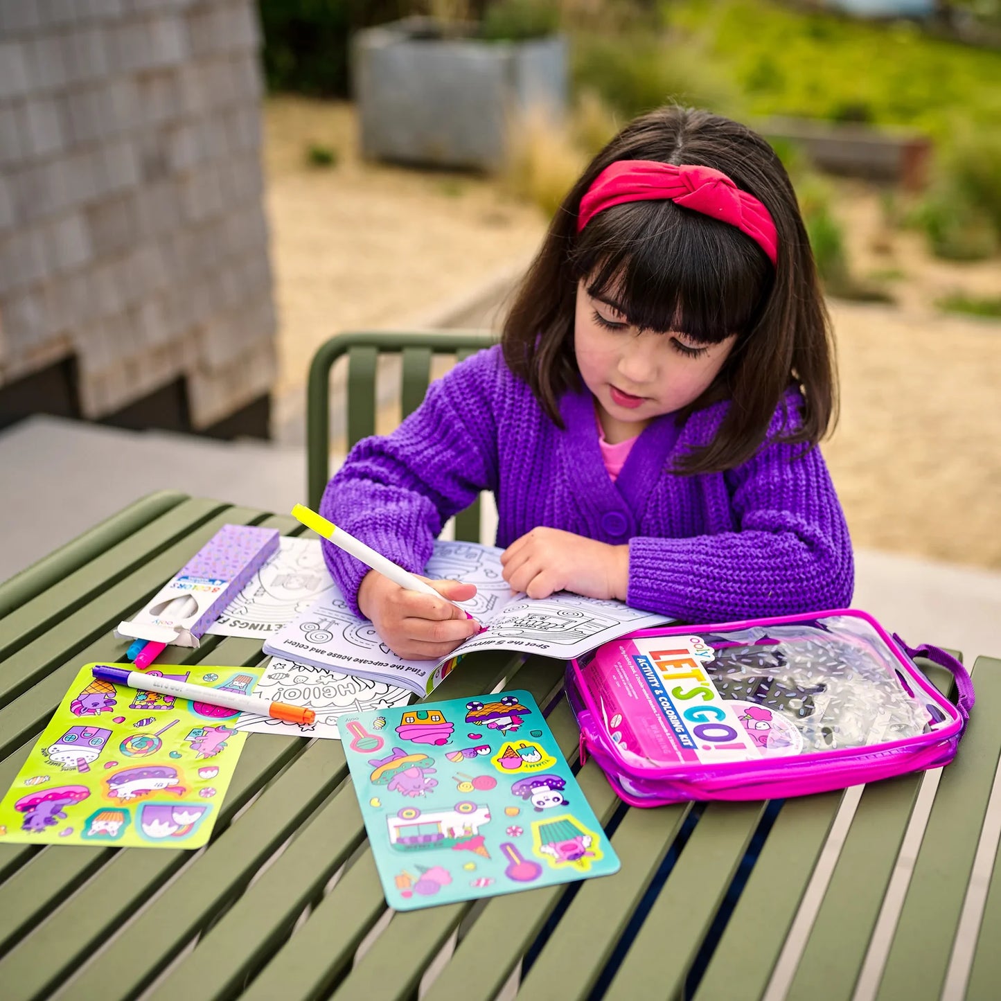 Lets Go Activity and Coloring Kit Unicorn Candy Town