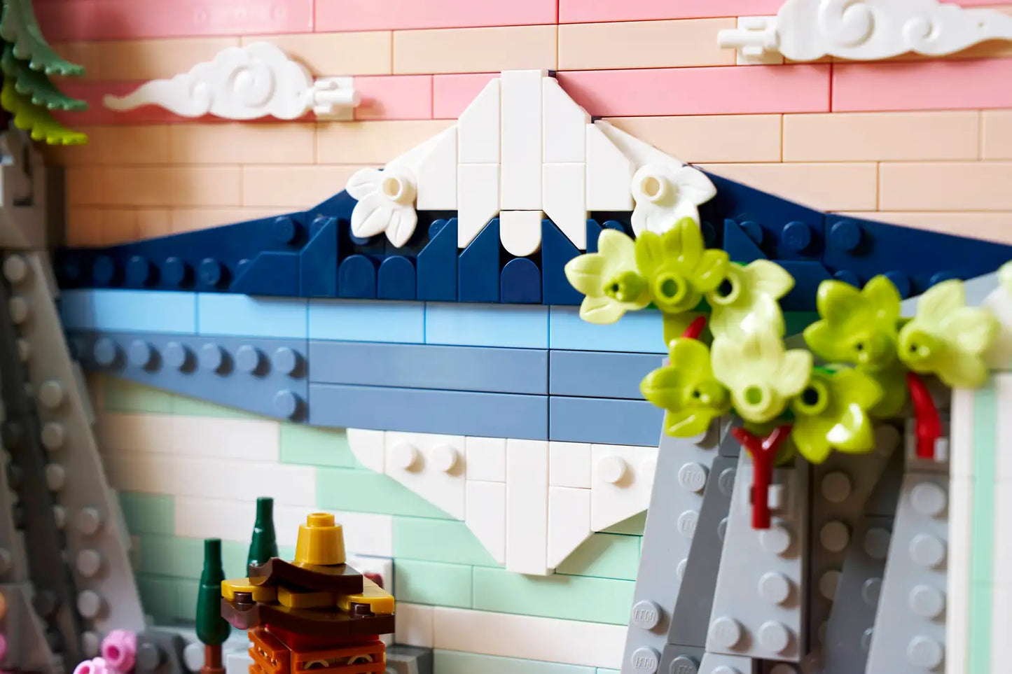 LEGO Japanese Cherry Blossom Landscape