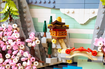 LEGO Japanese Cherry Blossom Landscape