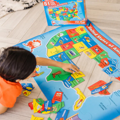 Floor Puzzle Map