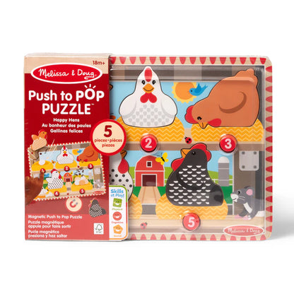 Happy Hens Push to Pop Puzzle