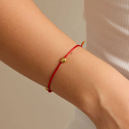 Puravida Bracelet Lydia Charm Bracelet Red w heart