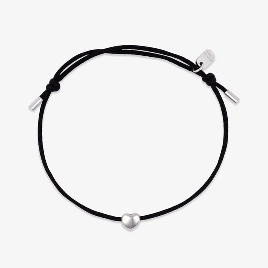 Puravida Bracelet Lydia Charm Bracelet Black w heart