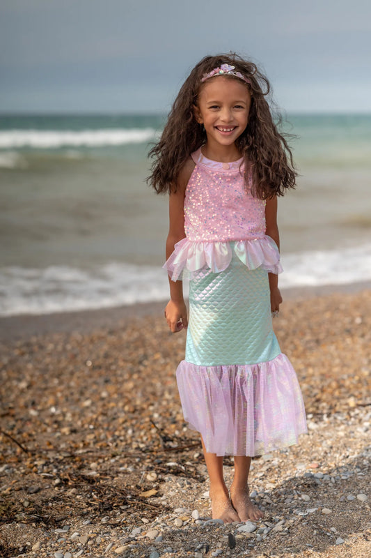 Misty Mermaid Dress Pink/Mint Size 5-6