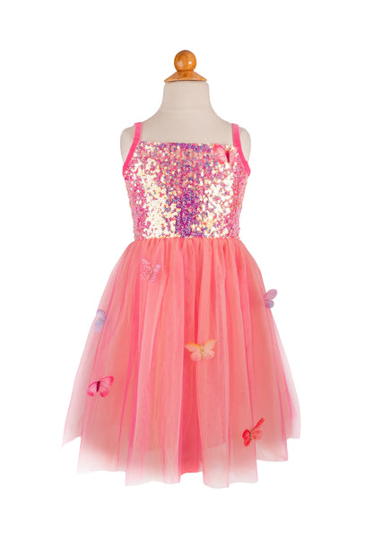Butterfly Bliss Dress Hot Pink Size 3-4