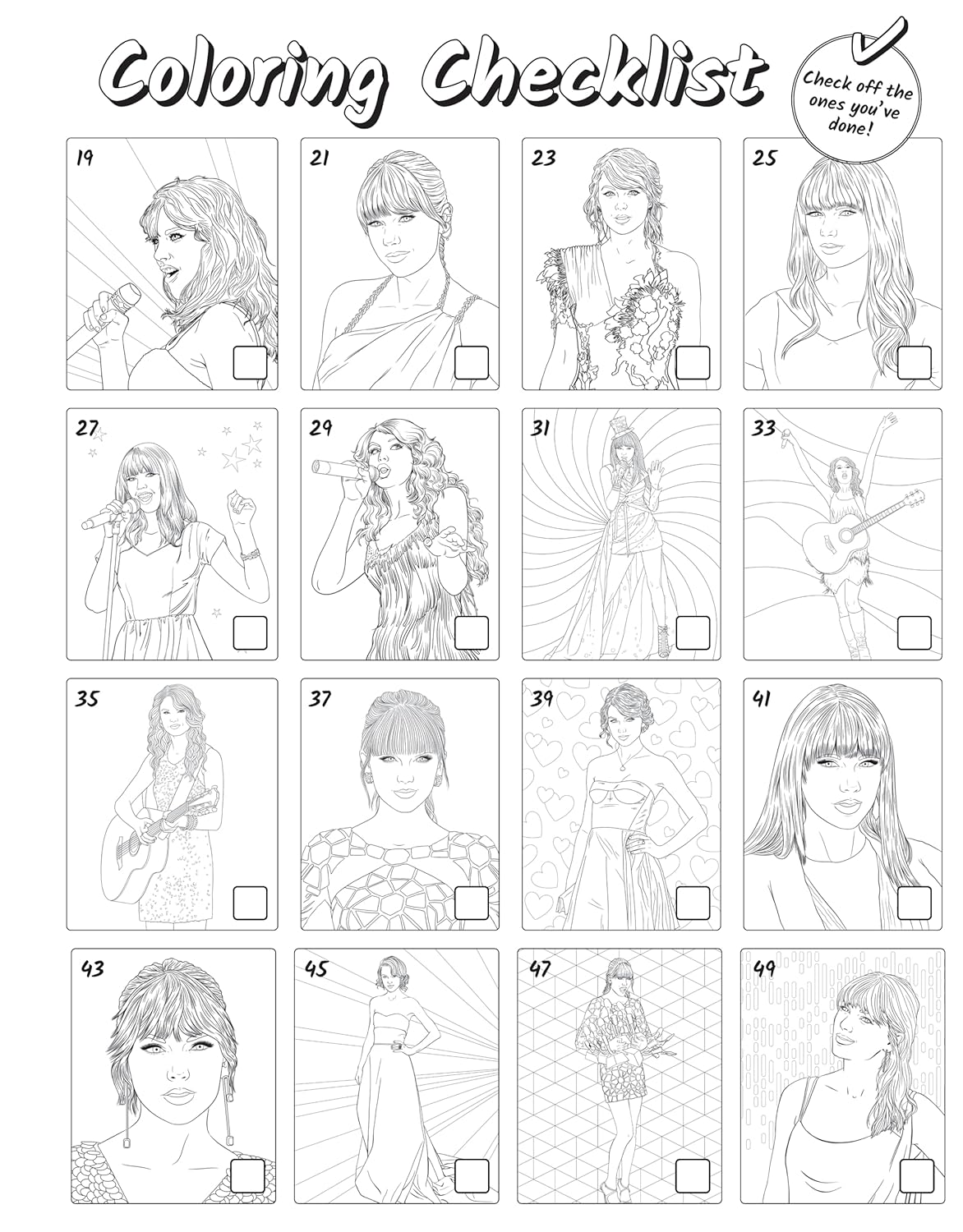X Taylor Swift Forever Coloring book