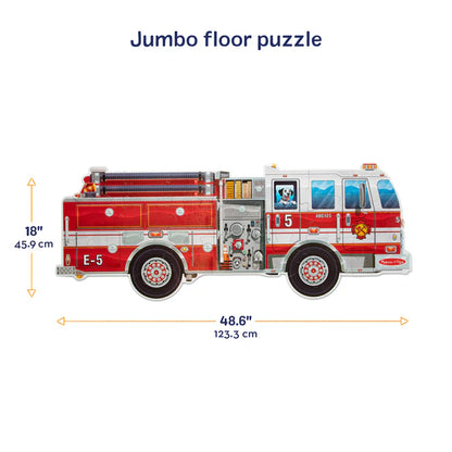 Floor Puzzle Giant Fire Truck 24pc