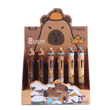Capybara 8 Colors Ball Pen Click