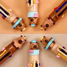 Capybara 8 Colors Ball Pen Click