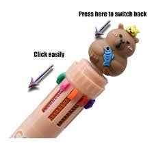 Capybara 8 Colors Ball Pen Click