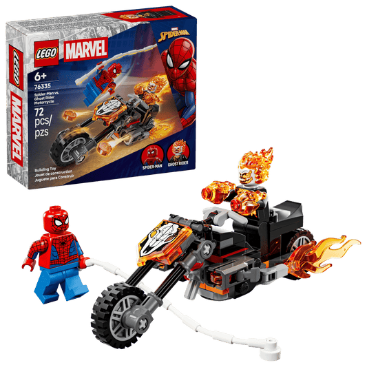 Lego Spiderman vs. Ghost Rider Motorcycle