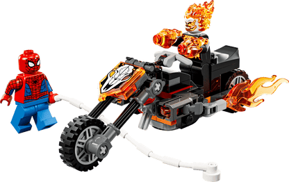 Lego Spiderman vs. Ghost Rider Motorcycle