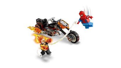 Lego Spiderman vs. Ghost Rider Motorcycle