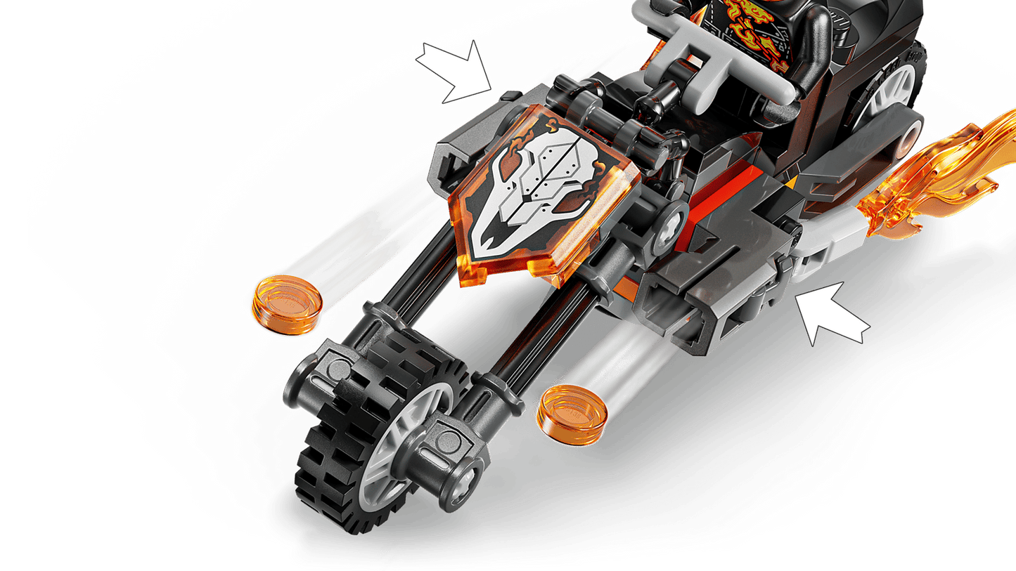 Lego Spiderman vs. Ghost Rider Motorcycle