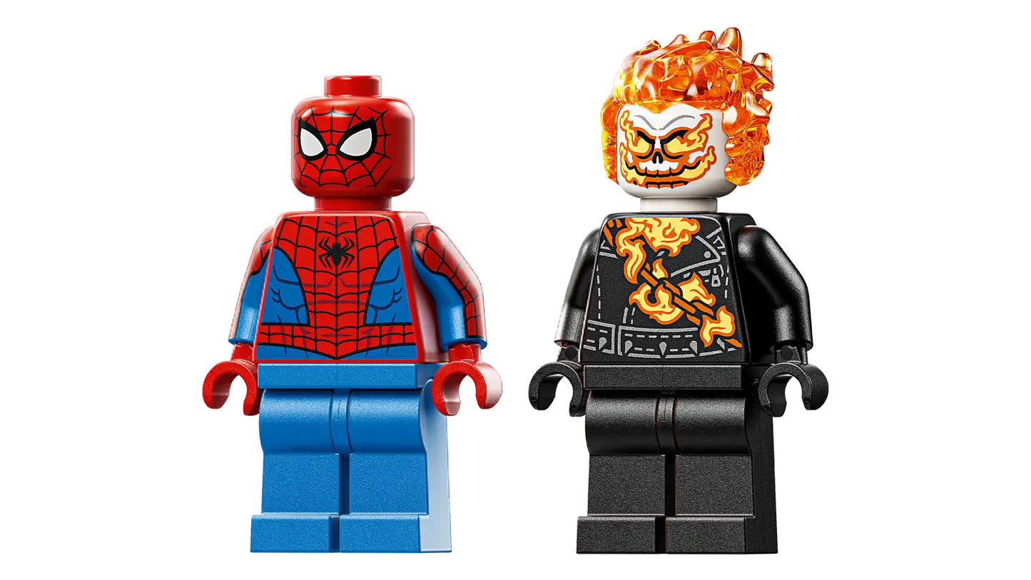 Lego Spiderman vs. Ghost Rider Motorcycle