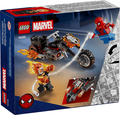 Lego Spiderman vs. Ghost Rider Motorcycle