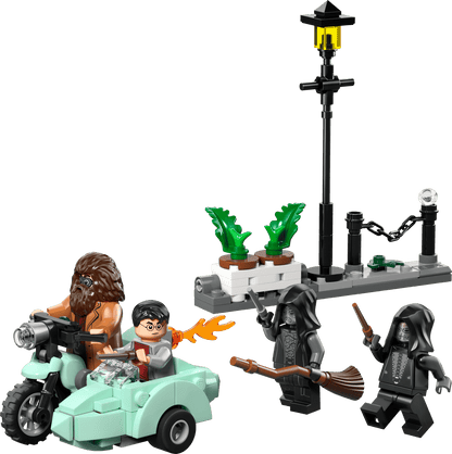 Lego Hagrid and Harry's Privet Drive Escape