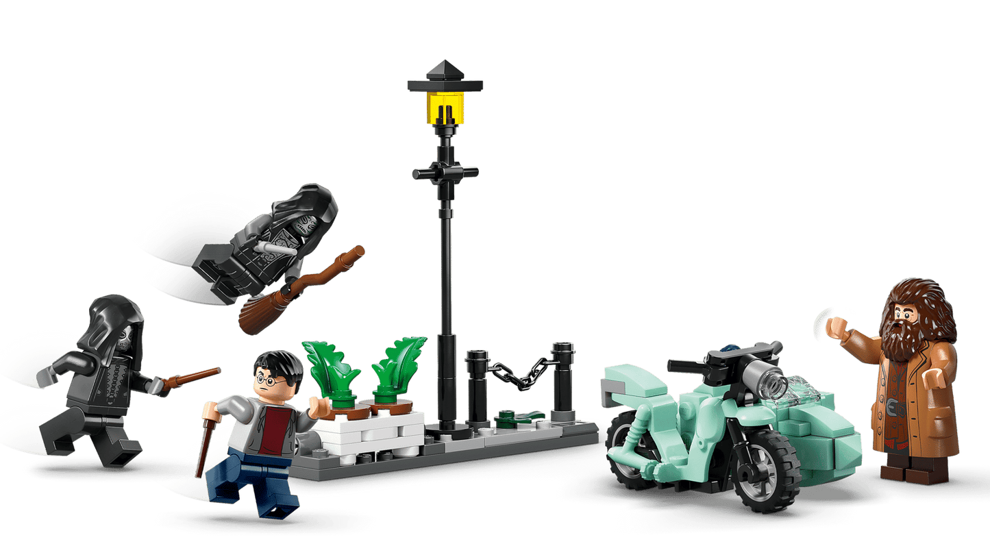 Lego Hagrid and Harry's Privet Drive Escape