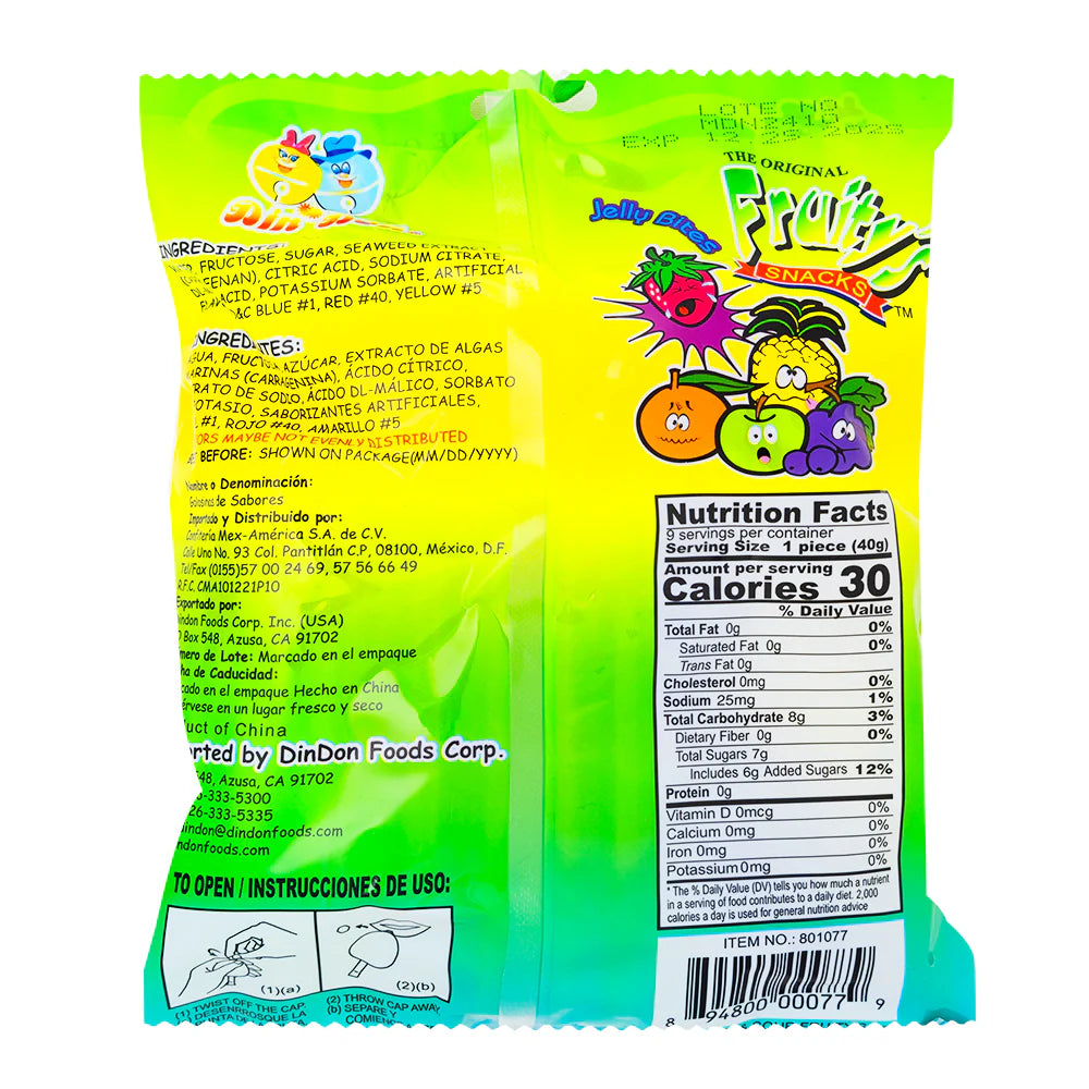 Fruity’s Snacks Juicy Jelly Bites Sweet And Sour