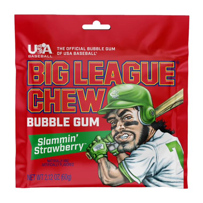 Big League Chew Slammin Strawberry