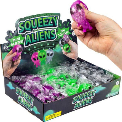 Mini squeeze alien with beads