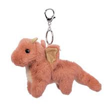 Plush keychain bag charm rust dragon