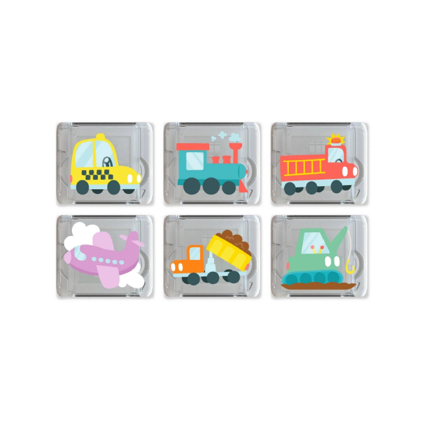 Glo Pals 6 Pack Auto Vehicle Theme Light up Cubes